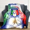Italia Print Flannel Blanket High Quality Warm Comfortable Cover for All Seasons Perfect for Gifts Home Decor