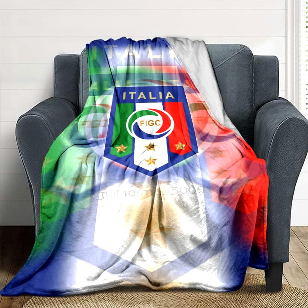 Italia Print Flannel Blanket High Quality Warm Comfortable Cover for All Seasons Perfect for Gifts Home Decor