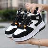 31-42 Boys Roller Skates Shoes Removable Flat Shoes Girls Roller Skates Sneakers for Kids