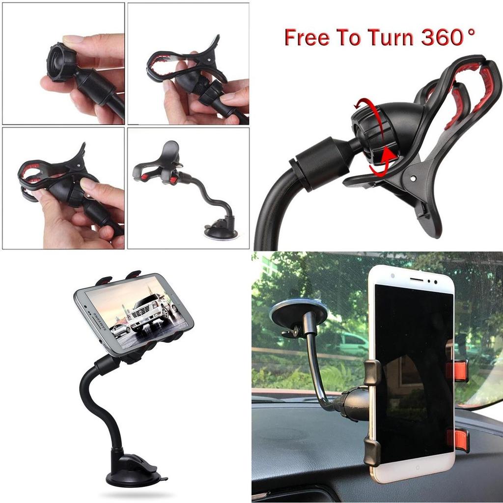 Universal Car Holder Desktop Lazy Bracket Kit Holder With Sturdy Abs Construction For All Phone Sizes