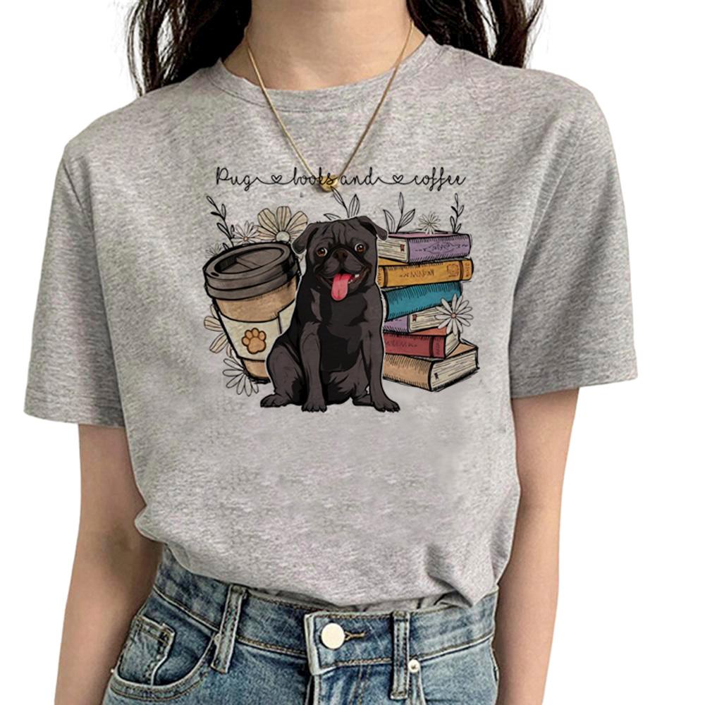Pug T Shirt Women Funny Summer Streetwear T Shirt feUnisex Streetwear Designer Funny Clothes