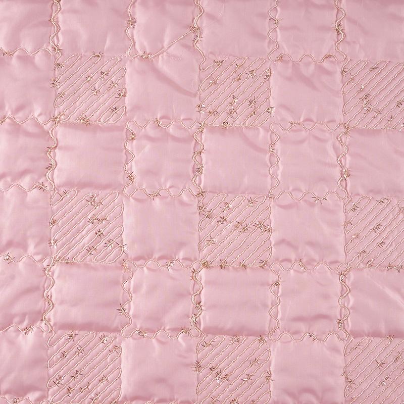 1 metr Pikowana tkanina bawełniana Poliestrowa haftowana sznurkiem Tkanina haftowana cekinami na torebki projektanckie Bagaż Materiał