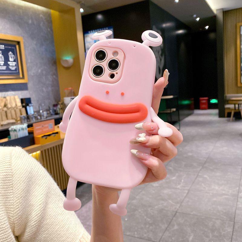 Applicable to Samsung S25 mobile phone case funny sausage mouth Samsung A56 three-dimensional frog creative cartoon