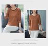 Women's Pure Cotton Long-Sleeve Autumn Top - Loose-Fit for Middle-Aged & Elderly