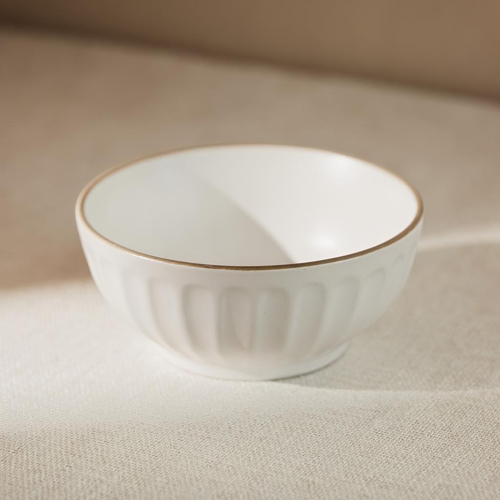 Premium Phnom Penh Keramikschale Haushalt Runde Reisschale Schlichtes Geprägtes Geschirr Schale Kleine Schale Dessertschale