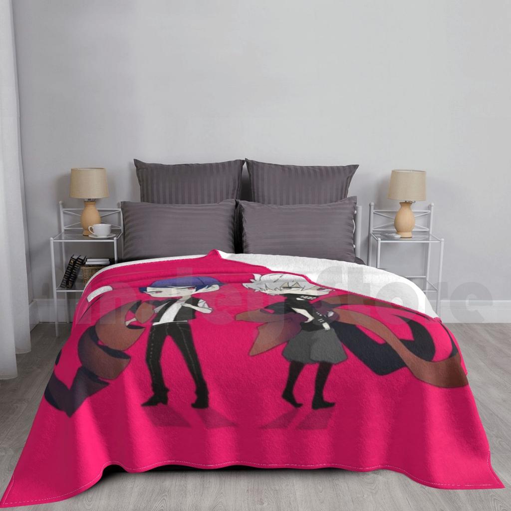 Ken Kaneki & Touka Kirishima Illustration-Blanket For Sofa Bed Travel Anime Ken Kaneki
