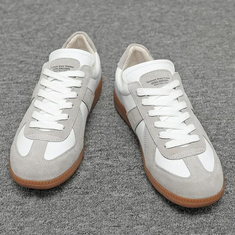 Zapatos de entrenamiento clásicos alemanes para hombre, zapatos casuales blancos para mujer, zapatillas deportivas para hombre, zapatos deportivos para amantes, tallas grandes 44 45