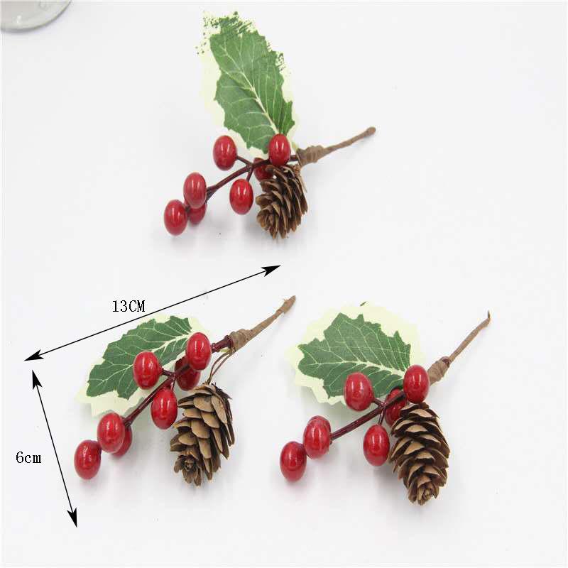 Snowflake Jute Rope & Red Berry Christmas Bouquet DIY Wreath Accessories