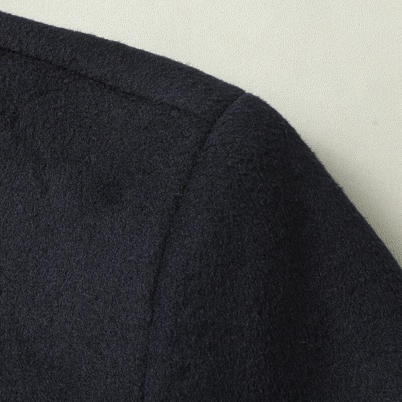 DIBINZE Men's Winter Executive Lapel Wool Blend Overcoat