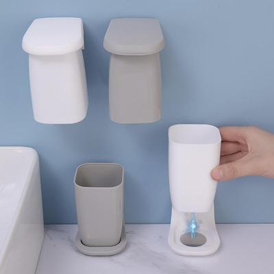 Tazza per collutorio ad aspirazione magnetica Porta spazzolino magnetico da parete per bagno doccia scolapiatti accessori per spazzolatura