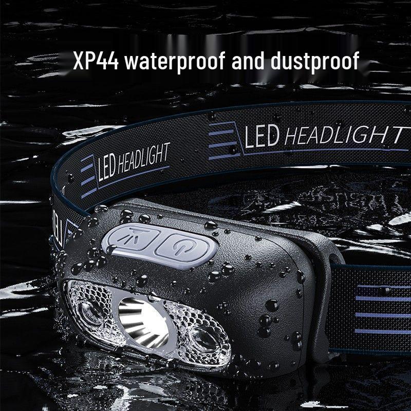 

Перезаряжаемый уличный налобный фонарь с длительным временем работы от аккумулятора и индукцией для ночной рыбалки