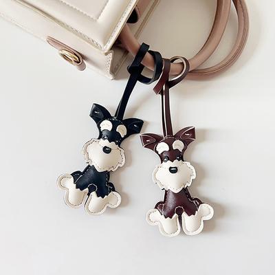 Portachiavi con Ciondolo Cane Cucciolo in Ecopelle Portachiavi Animale Carino Portachiavi per Borsa da Donna Decorazione da Appendere per Borsa a Mano Regali per Ragazza