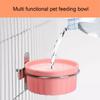 Wall Mount Parrot Food Water Bowl Plastic Parrot Feeding Cup  for Parrots Parakeet Cats