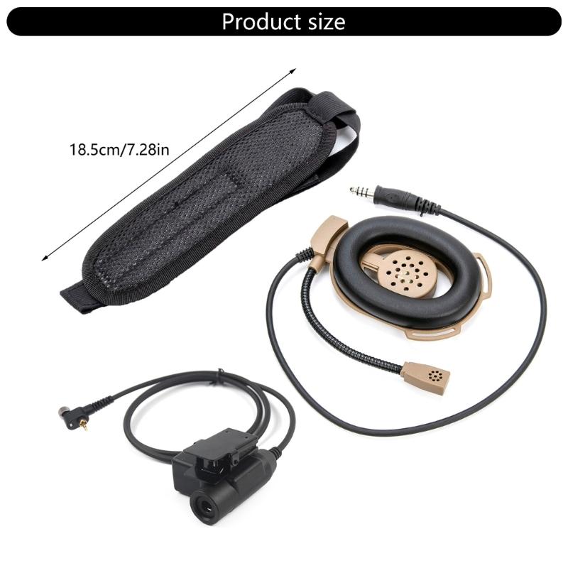 Tactical Headset With High Sensitivity Microphone&MTP850 U94 PTT for HT1000 JT1000 MT2000 MTS2000 MTX8000 MTX838 MTX9000