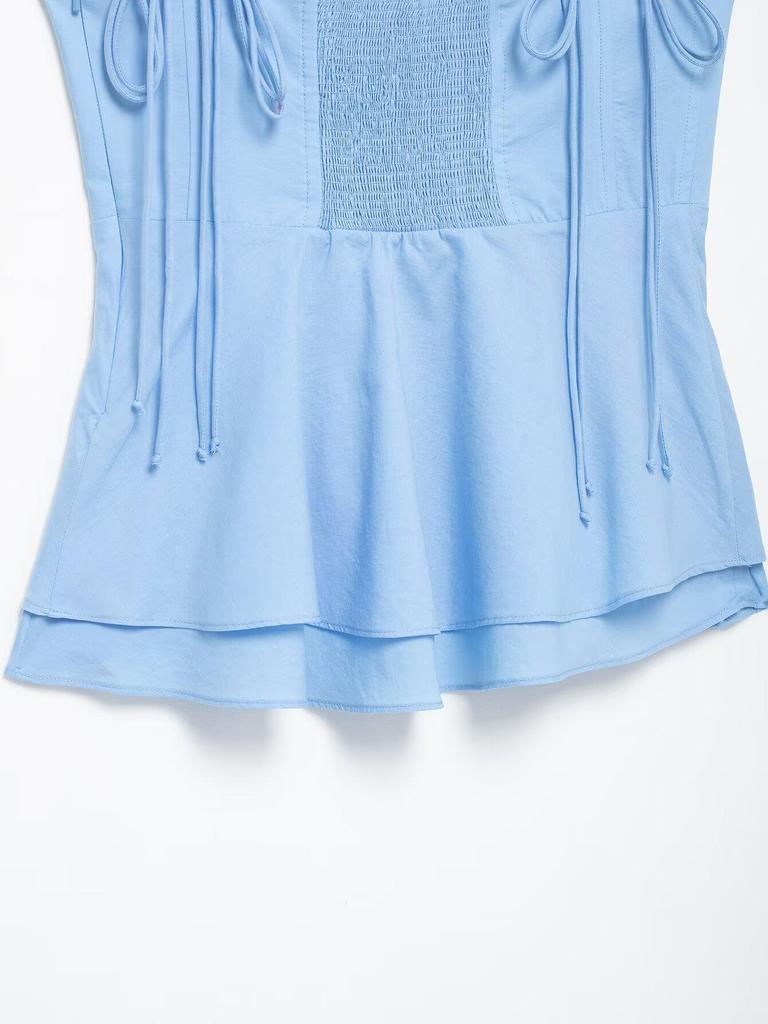 Spring 2025 Women's European & American Fashion Versatile Corset-Style Top
