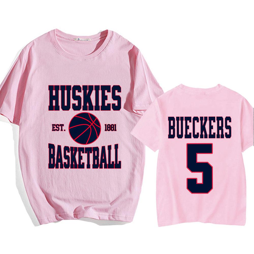 Paige Bueckers Number 5 T-shirts Double Side Graphic Printing Tee-shirt Short Sleeve Cotton Comfortable Tshirts Men/Women Tees