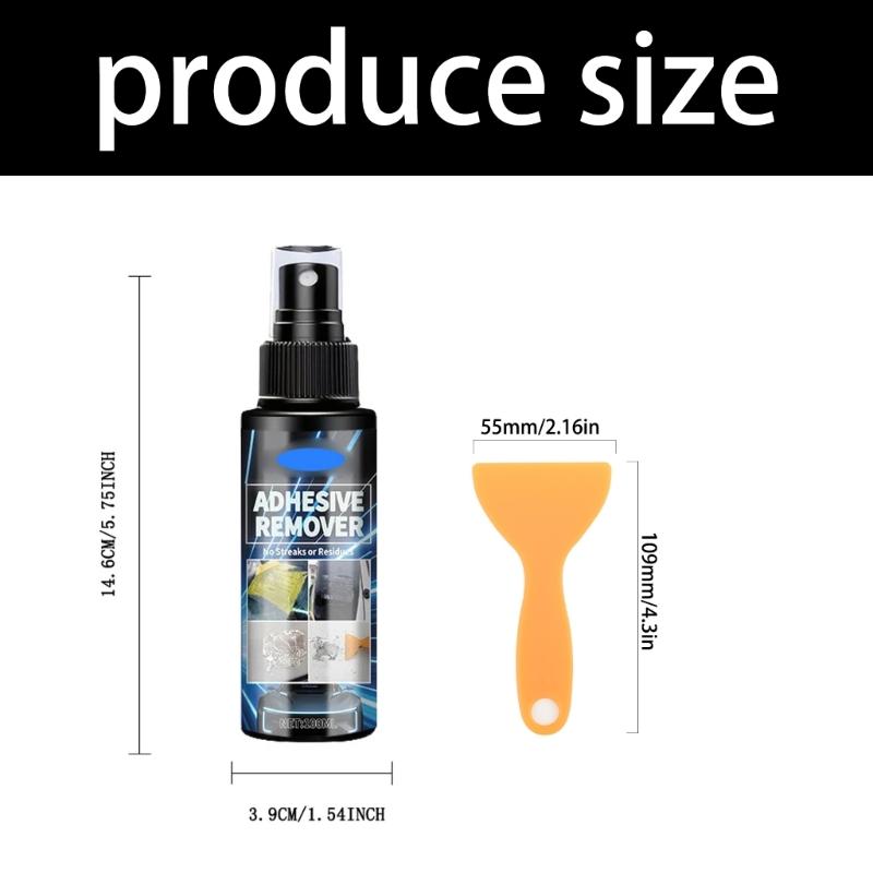 Adhesive Remover Bottle, 100 ml for Label Removal, Sticker Cleanup, Car Decal Adhesive Care, and Daily Direct Application Home Tasks