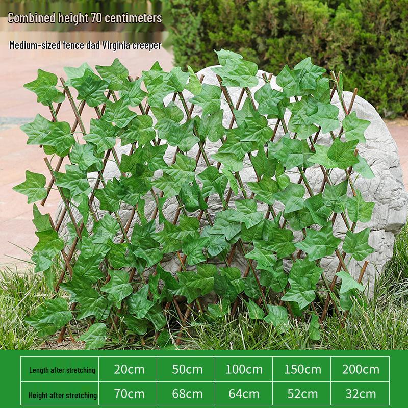 Retractable Wooden Picket Fence for Outdoor Greenery and Balcony Decoration