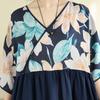 DIMANAF Summer New 2026 Women Plus Size Casual Long Dress Cotton Loose Oversize Maxi Beach Sundress Elegant Vintage Lady Print Floral