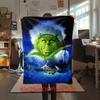 Christmas Gift Comedy Movie How the Grinch Stole Christmas blanket home warming, four season bed decoration sofa cover flannel throwing blanket K15