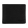New Cross Grain Leather Wallet Mini Men's Black CR899-BLK