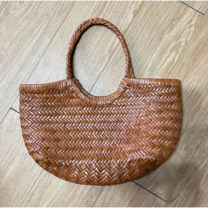 Elegant  Leather Mesh Bag for Women  Large Shoulder Handbag for Women