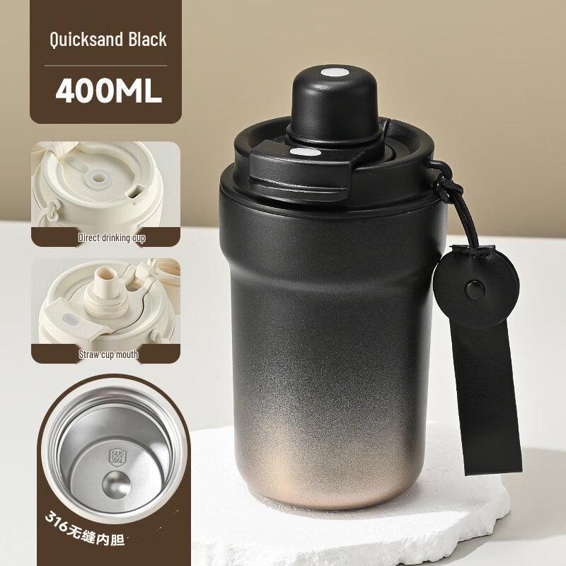 Changqi 316 Stainless Steel Dual-Drink Insulated Coffee Mug