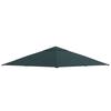 3 X 3 M Gazebo Canopy Replacement Cover, Garden Gazebo Roof Replacement, TOP COVER ONLY, Charcoal Green