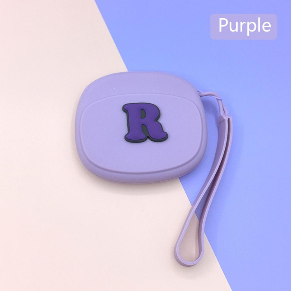

Letter Storage Bag Silicone Coin Purse Wallet with Lanyard Portable Data Cable Earphone Organizer Key Pouch Waterproof Wallets