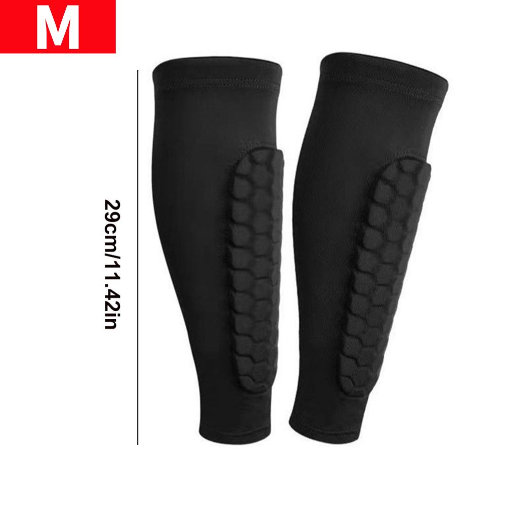 1 Pair Soccer Shin Guard Shin Pads for Youth Adult Honeycomb Legging Shinguards Leg Sleeves Compression Sleeve Leg Protector