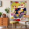 Classic Anime T-Touhou P-Project Game Chart Tapestry Bohemian Wall Tapestries Mandala Wall Art Decor