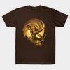Men Black Print T-shirt Elf Archer No-Cut Transfer Paper Print Cotton Tshirt