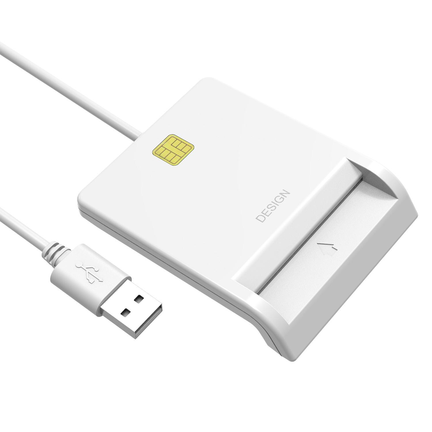 Premium User Friendly USB Smart Card Reader Multi Card Supported CAC ID SIM IC Card Reader for Banking Administrative Work