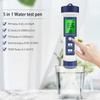 5-in-1 Water Tester Water Quality Tester High Accuracy Digital PH Tester Backlight PH/EC/TDS/Salt/Temp Meter for Drinking Water