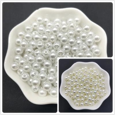 Imitation Pearl Loose Beads DIY Findings Pendant Necklace Bracelet Jewelry Accessories