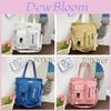 Canvas Tote Bag For Women Large Capacity Casual Shoulder Crossbody Urban Style