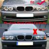 For Bmw 5 Series E39 525 528 530 535 1999-2003 Car Grille Front Kidney Grill Double Line Black 51137005837 51137005838