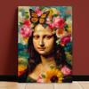 Van Gogh Floral Mona Canvas Painting Poster Vintage Oil Painting Style Prints Butterfly Aesthetic Art Canvas Painting Decor