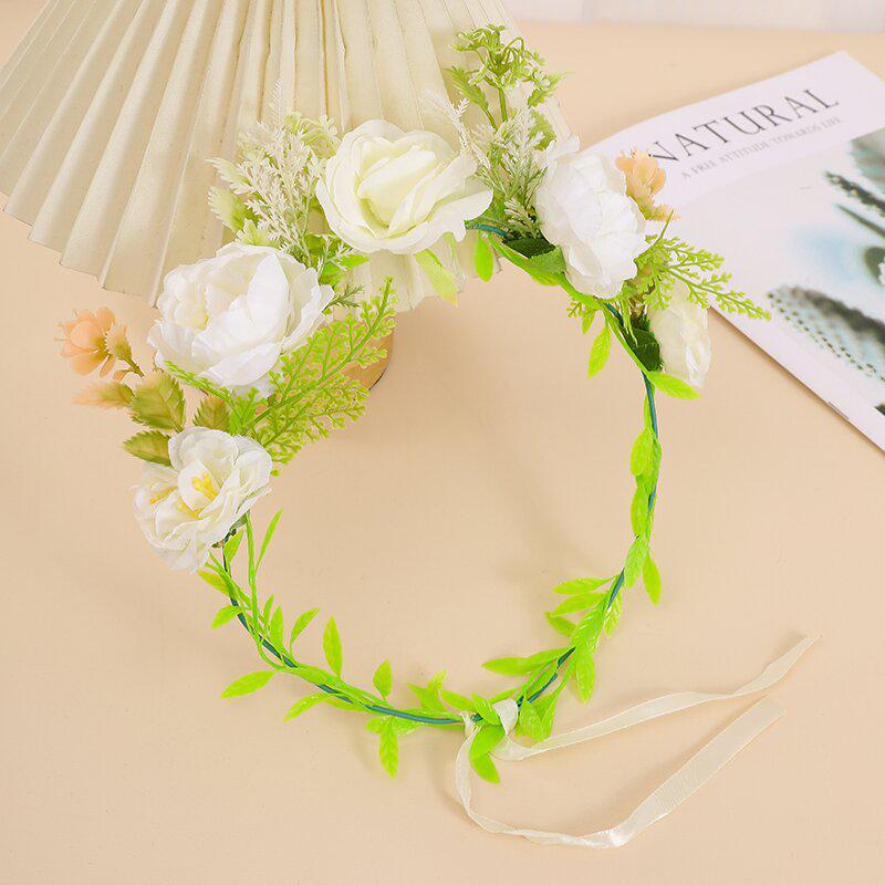 Mori-Style Glowing Flower Crown: Bridal, Child & Adult Headdress for Festivals, Photography & Night Markets with Flashing Headband