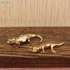 Brass Lizardgeckofigurine - Mini Reptile Statues For Desk Decor  Collectibles