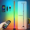 1/2pcs Intelligent Rgb Floor Lamp App Control Music Synchronized Corner Lighting Room Decoration Standing Lights