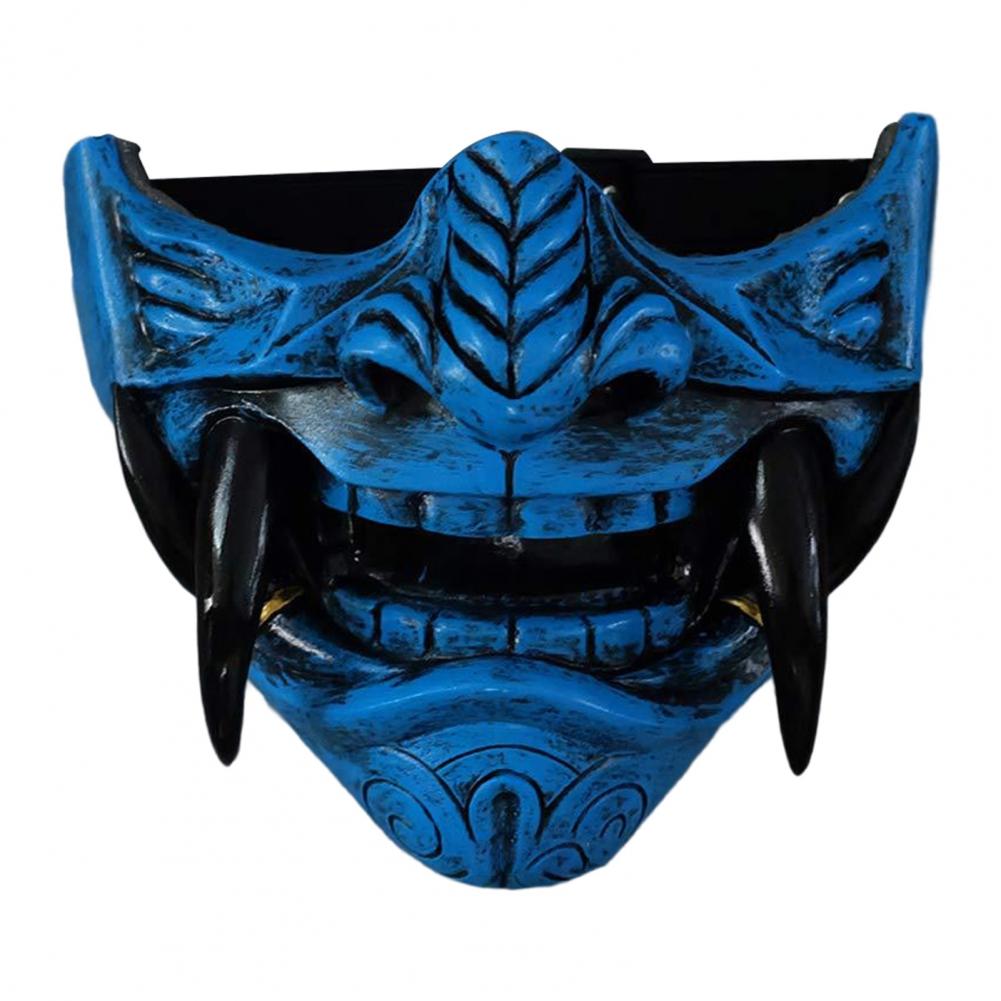 Halloween Cosplay Airsoft Maske Schutzmode Halbgesichtsmaske Prajna Hannya Maske Japanische Samurai Dämon Party Dekor
