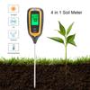 4 In 1 LCD Moisture Temperature Sunlight PH Tester Meter Garden Soil