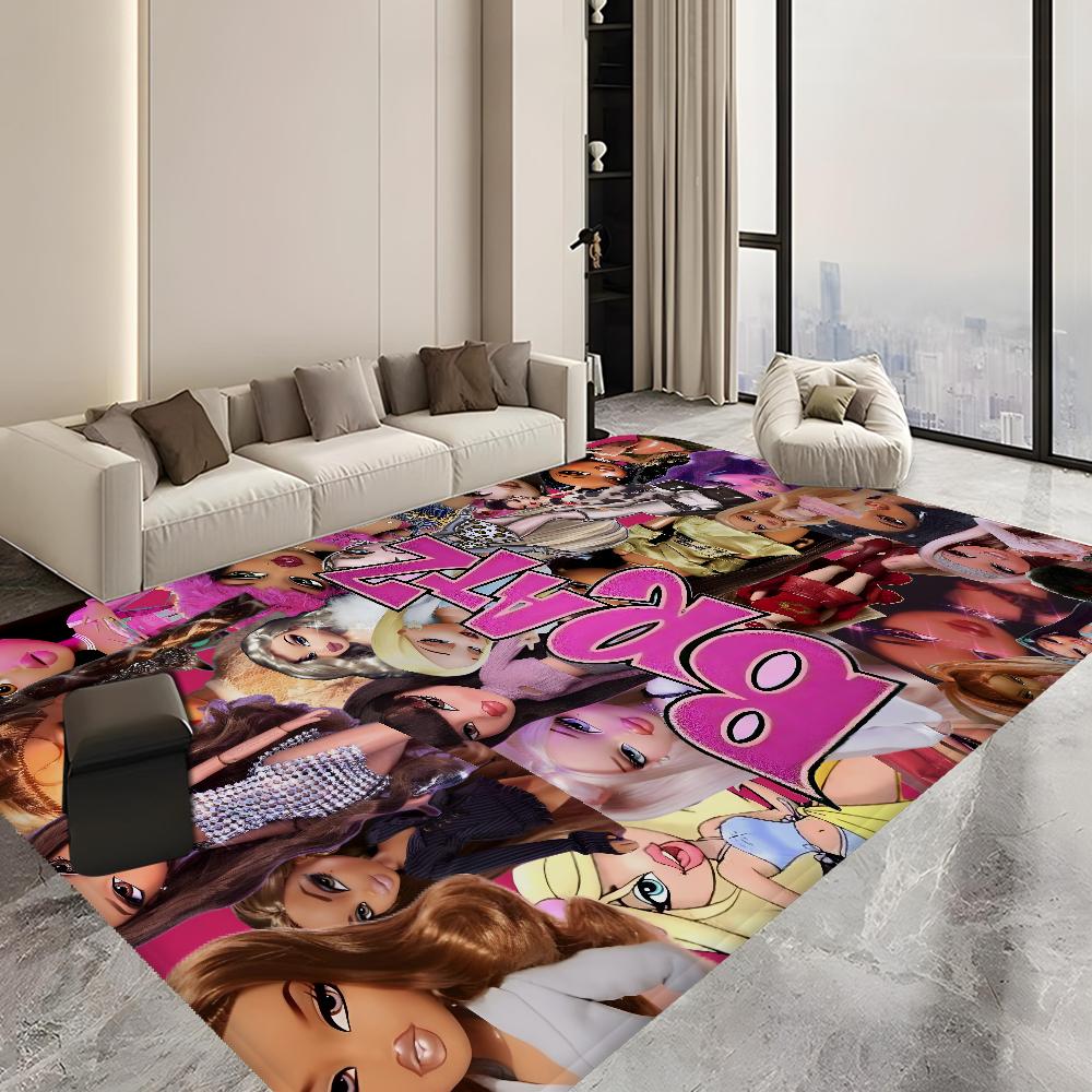 Lovely Bratz Cartoon Printed  Floor Mat Kids Room Bedroom Decoration Balcony Anti-Slip Doormat Living Room Welcome Rug