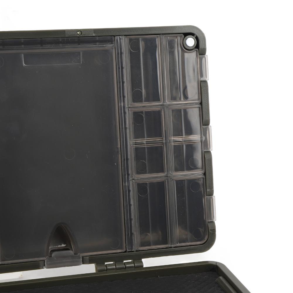 PP Fishing Rig Container 24*12.4*3.5cm Fly Fishing Tackle Box  for Carp Fishing