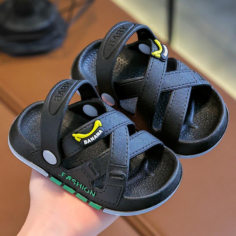 

Children s summer sandals for toddlers and young boys, soft-soled, non-slip, wear-resistant, baby sports beach shoes 30-31Code（Inner Length1 чорний