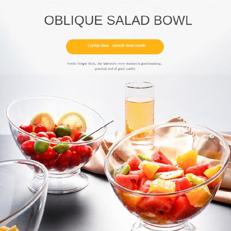 Contenitore per Alimenti Ciotola Diagonale per Frutta Ciotola di Plastica per Insalata Stoviglie da Portata Contenitore per Conservazione Alimenti Durevole