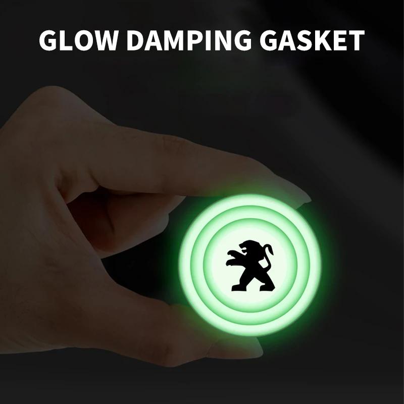 New Car Door Bumper Protector Luminous Shock Absorbing Gaskets For Peugeot 206 208 306 307 308 407 408 508 2008 3008 Accessories
