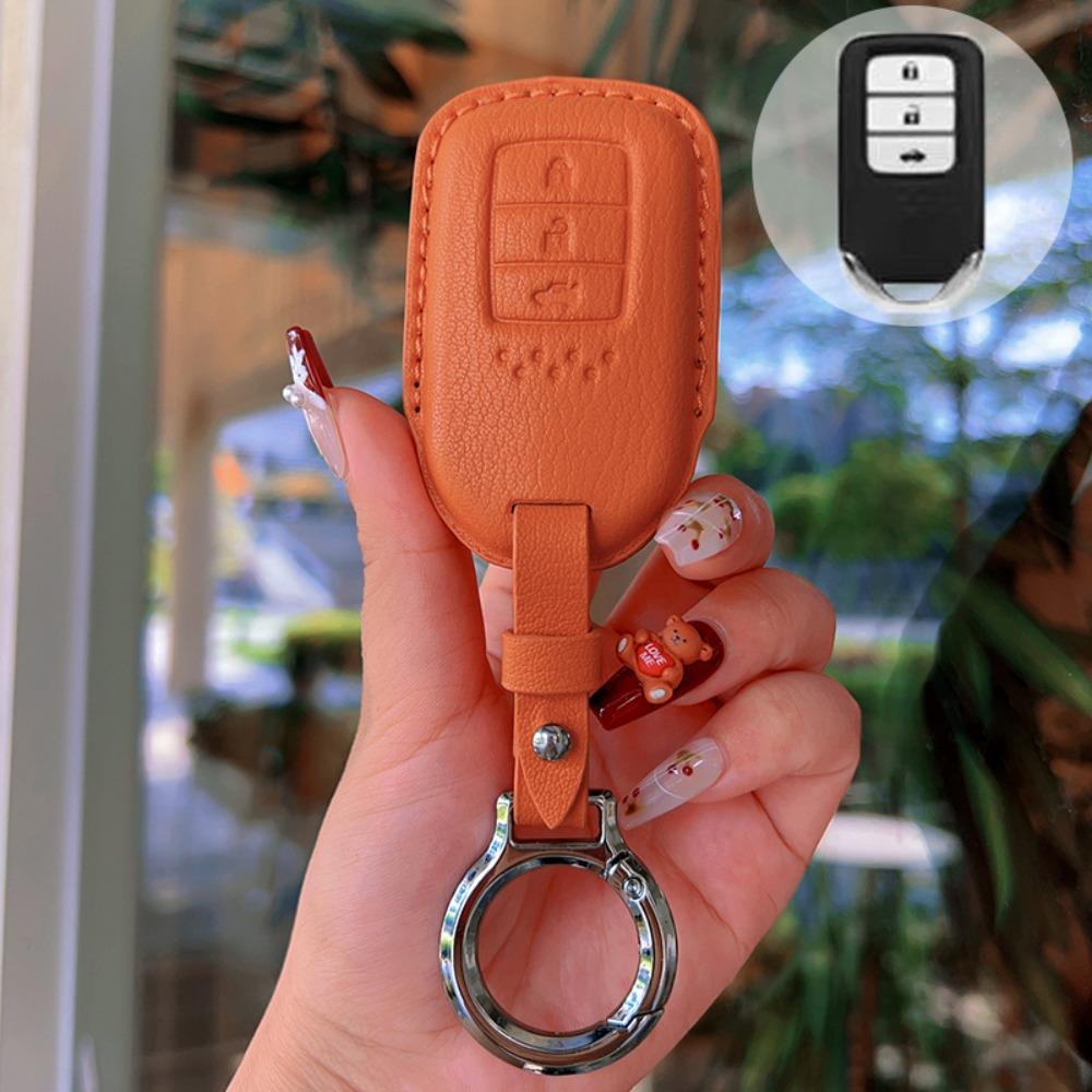 Handmade for Honda Accord Key Cover Genuine Leather Civic Key Case Car Accessories