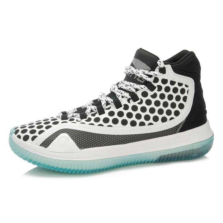 Li Ning Fangs Textile, TPU Cushioning Slip Resistant Abrasion Resistant Coverage Support High top Basketball Shoes ABAL021-5